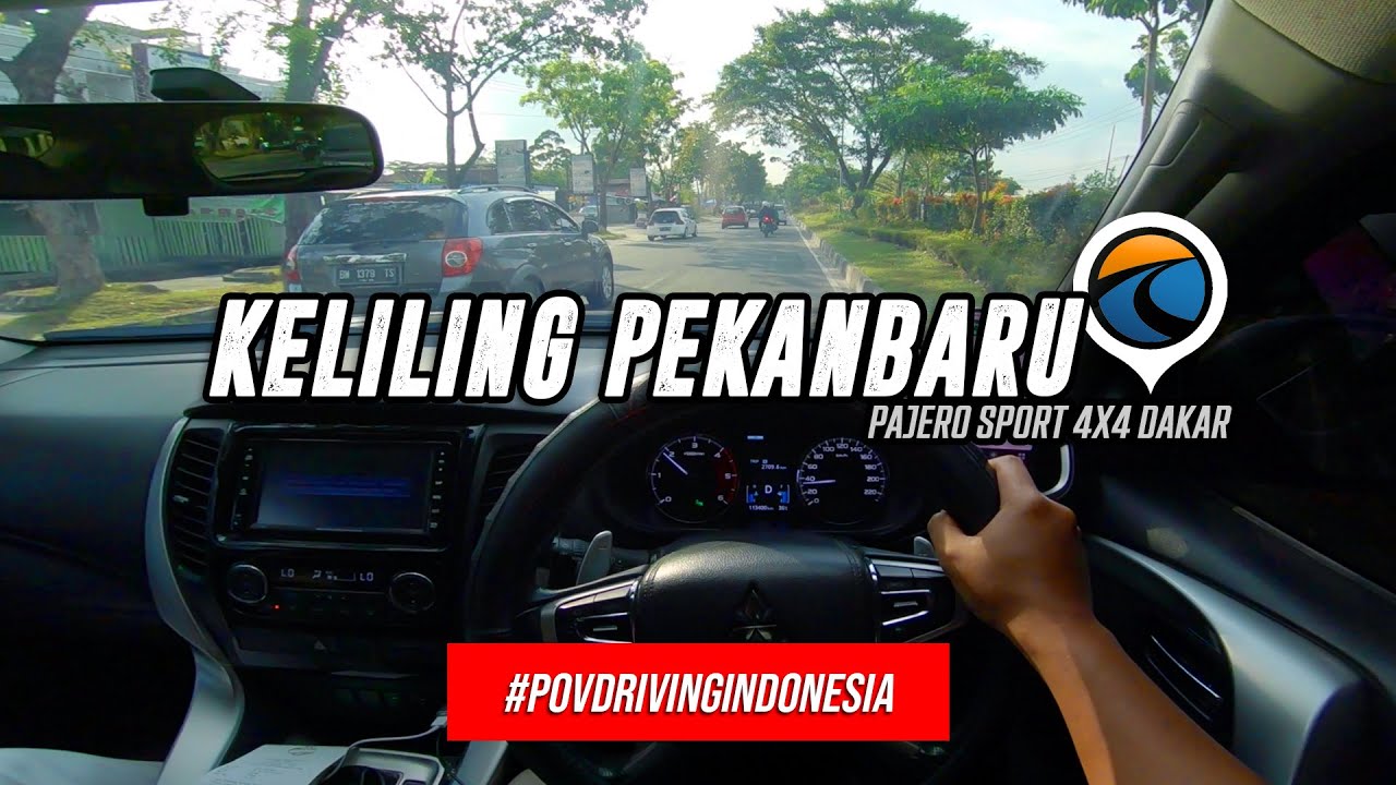 Keliling Pekanbaru - Pajero Sport 4x4 Dakar - POV Driving Indonesia ASMR