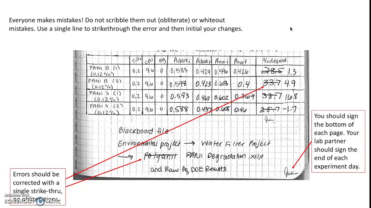 Lab Notebook