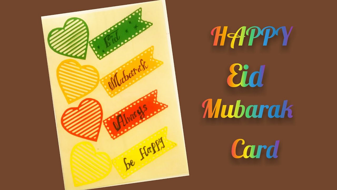 Eid Card //How To Make Handmade Eid Card