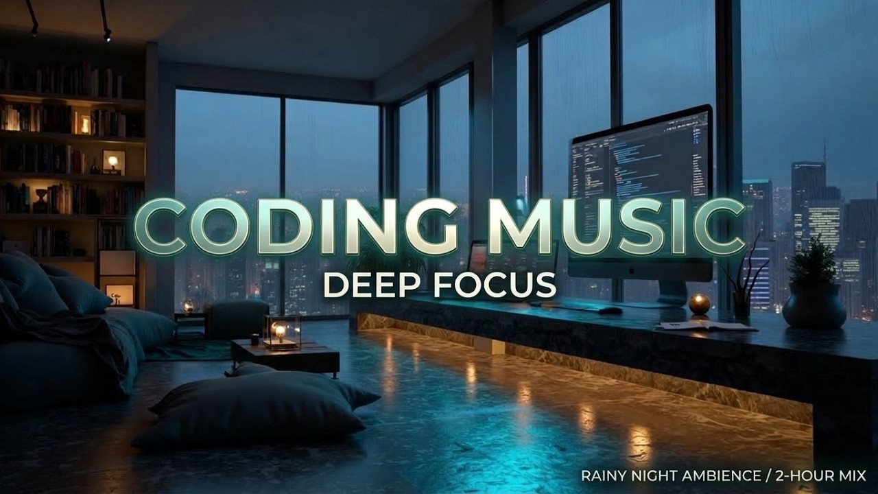 Night Coding Music | Dark Hacker Atmosphere ~ Ambient Focus for Programming Flow & Chill
