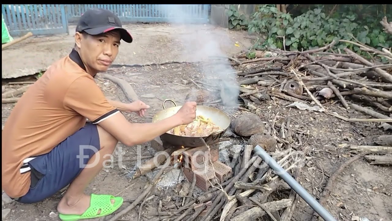 chân giò nấu giả cầy @ Đạt Long vlogs