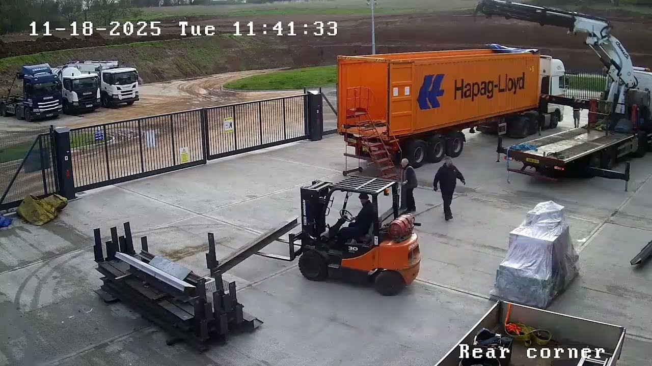 Our experienced guys loading a container for heavy duty welding equipment. #exportimport #welders