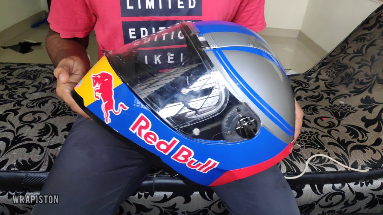 helmet wrap | red bull | easy way