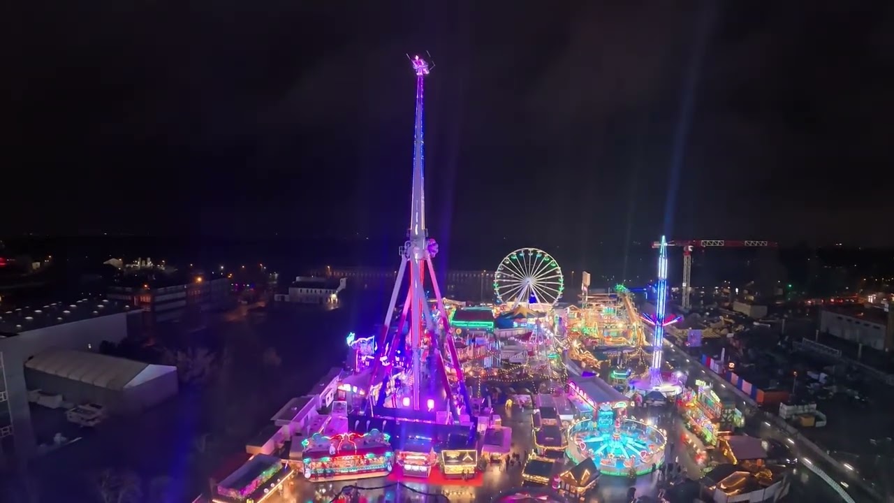 Mission Impossible Tower - Verwijk/Bufkens (Onride) Berlin Wintertraum 2025 4K