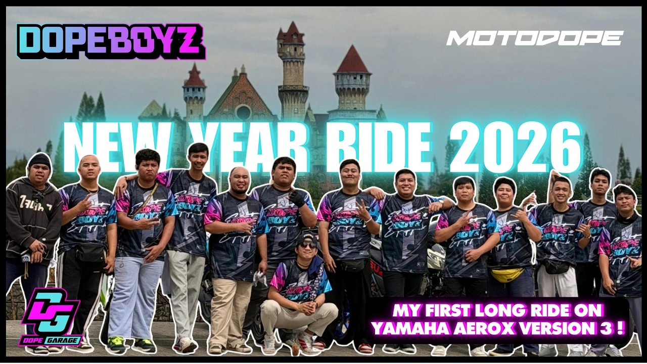 MOTODOPE & DOPE BOYZ NEW YEAR RIDE 2026 | MY FIRST LONG RIDE WITH YAMAHA AEROX V3!