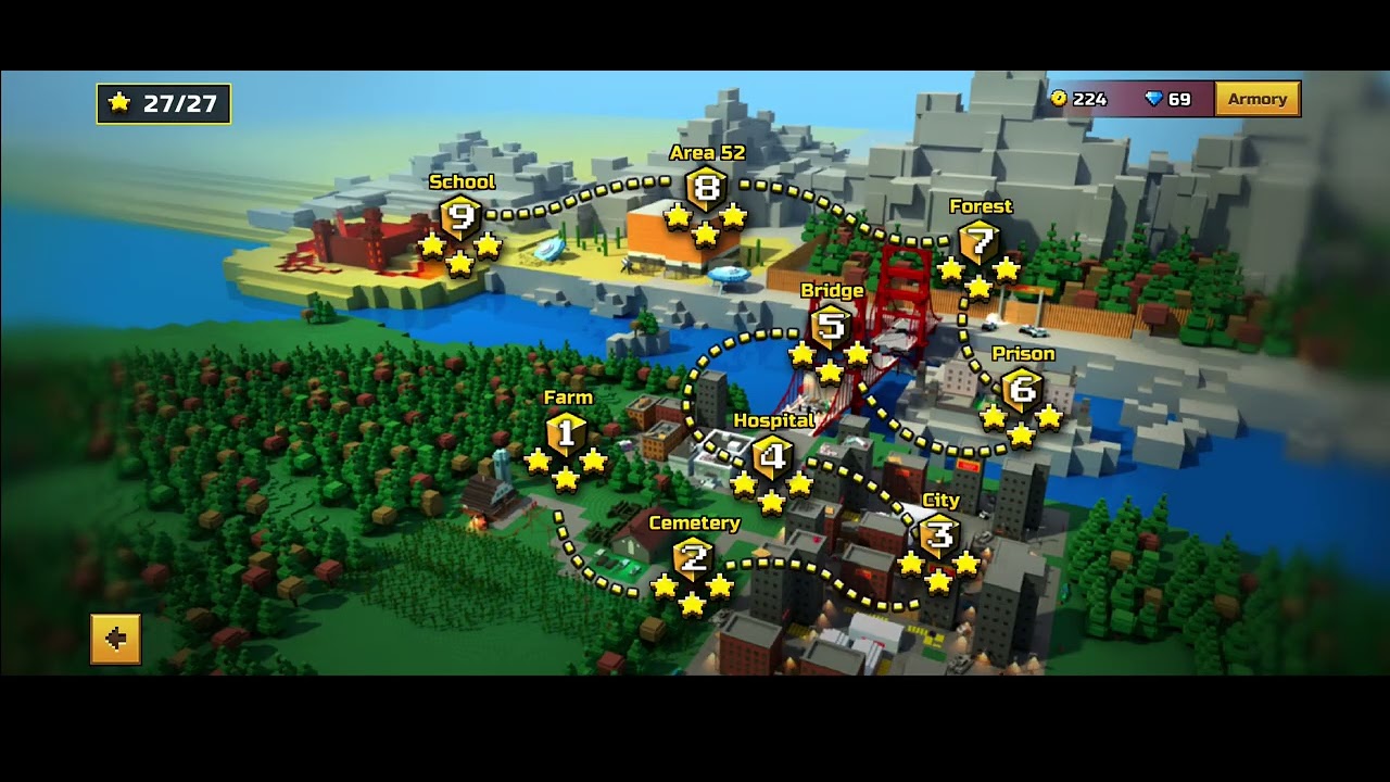 Doing the campaign levels on easy mode speedrun