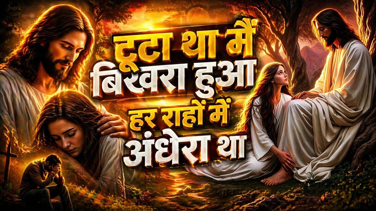 टूटा था मैं बिखरा हुआ हर राहों में अंधेरा था रोया था मैं कई रातों तक रुको छू जाने वाला भजन
