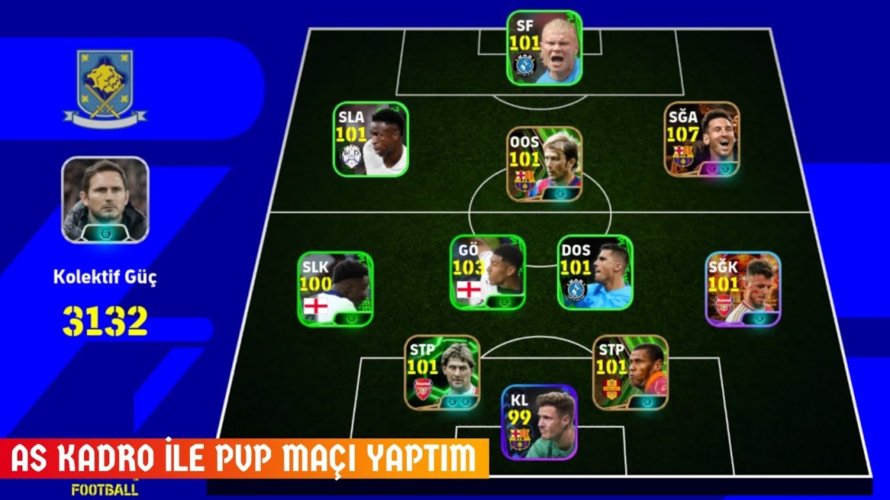 AS KADRO İLE PVP MAÇI YAPTIM 😯 RAKİP MAÇI TERK ETTİ! - eFOOTBALL 2025