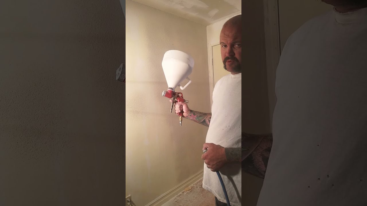 Mobile home upgrade on a budget ( spray texturing)