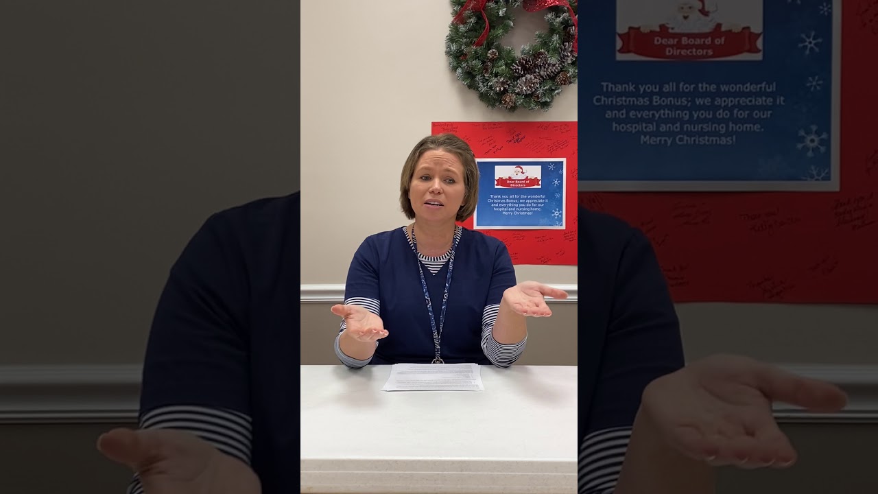 Kristen Reeves, MLT, Chief Lab Technologist, talks about COVID-19 and Infuenza A & B