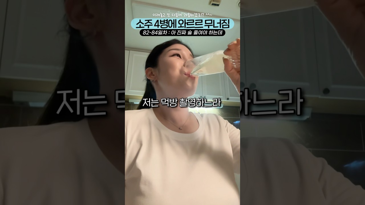 소주 4병 먹고 다이어트 원점으로 돌아옴; #다이어트