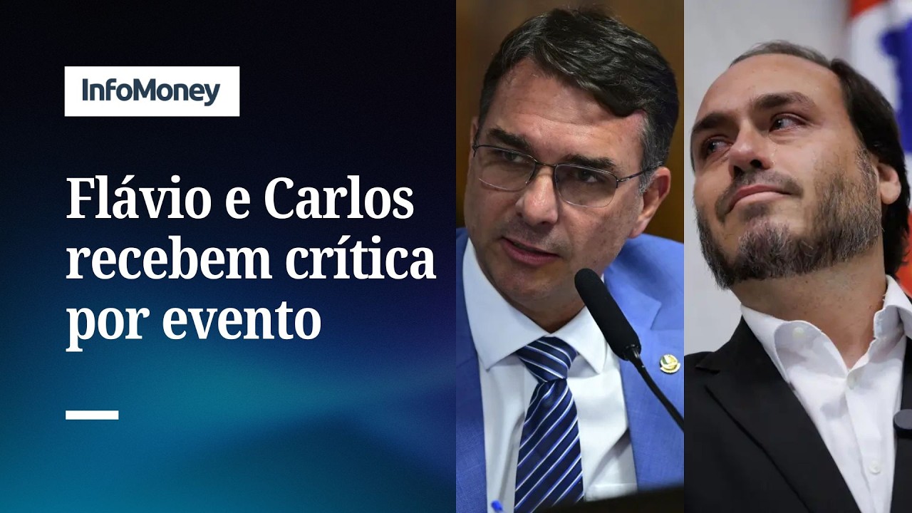 Flávio e Carlos reagem após críticas por dança em evento político | InfoMoney News