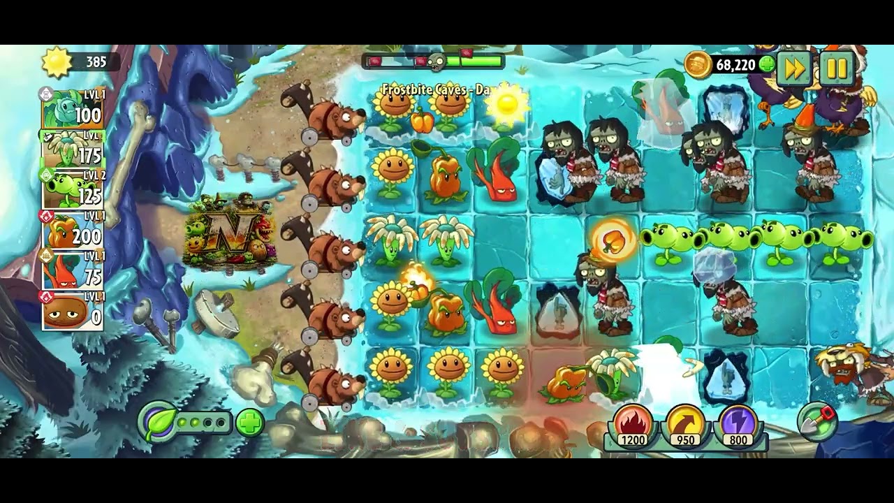 Plants Vs Zombies 2 | Day 14 Frostbite Caves | Get back to the vintage memories of Legendary Games
