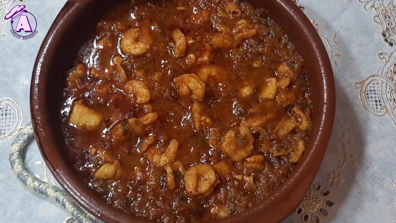 pil pil shrimp طاجين بيل بيل جمبري🦐 جد سهل احسن من المطاعم😋  مستحيل ميعجبكش