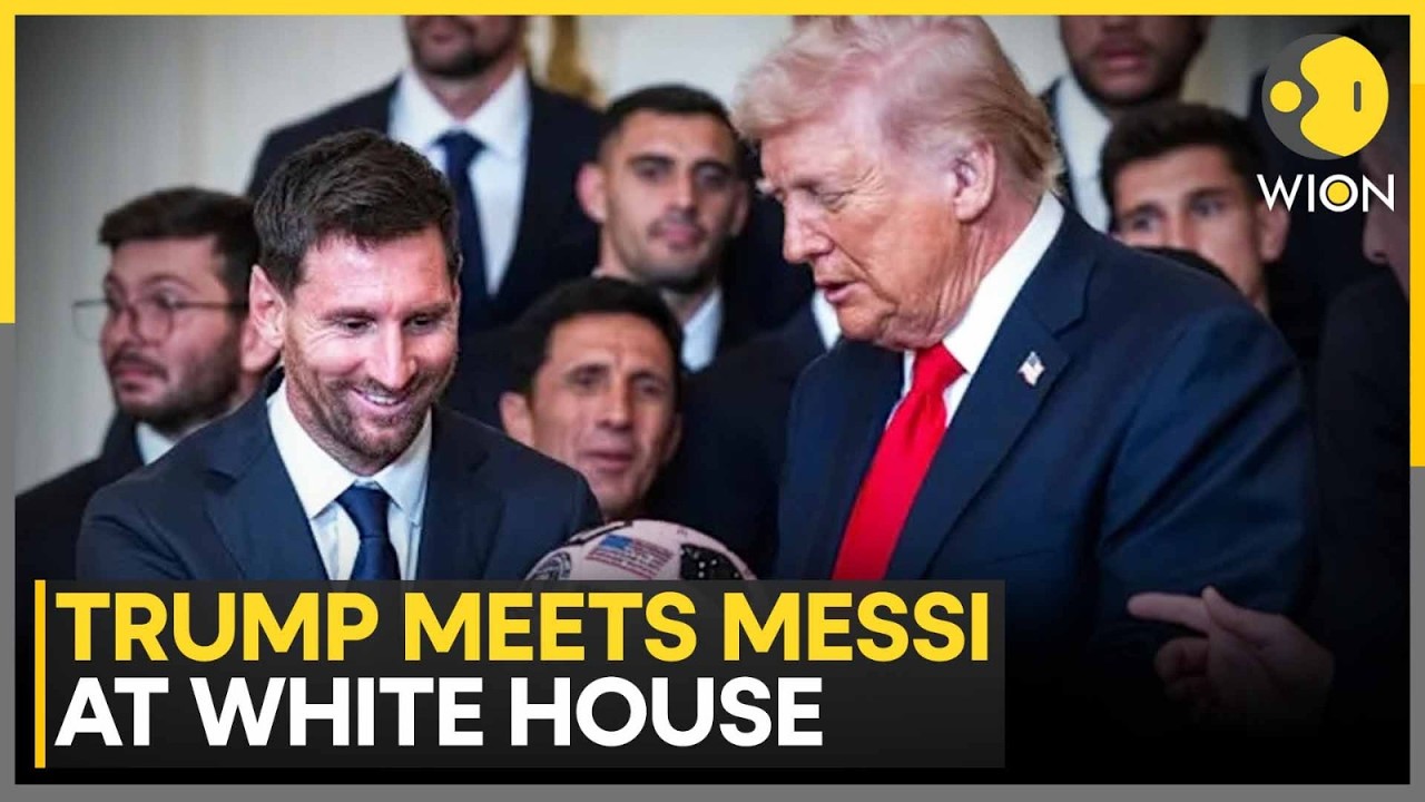 Trump Meets Messi at White House, Discusses If Messi Surpassed Pele | WION