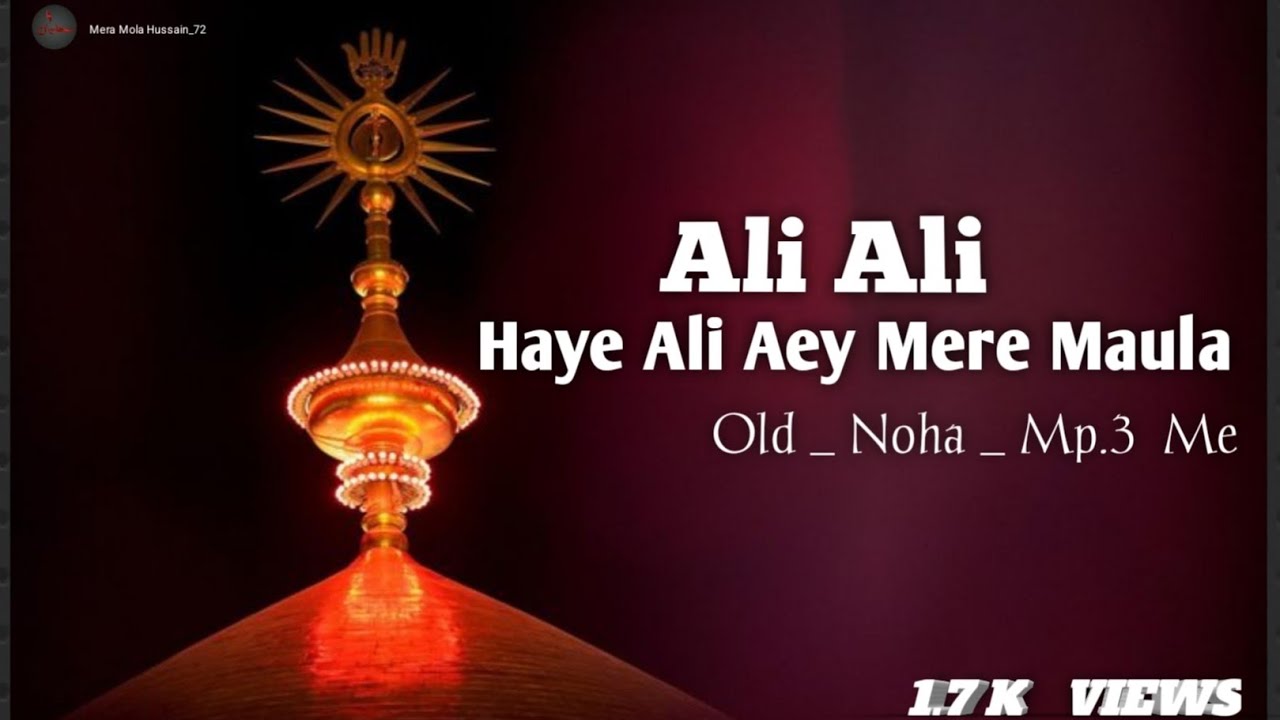 Ali Ali Haye Ali Aye Mere Maula#shortvideo #youtubeshorts #karbla #nohay #purane #old