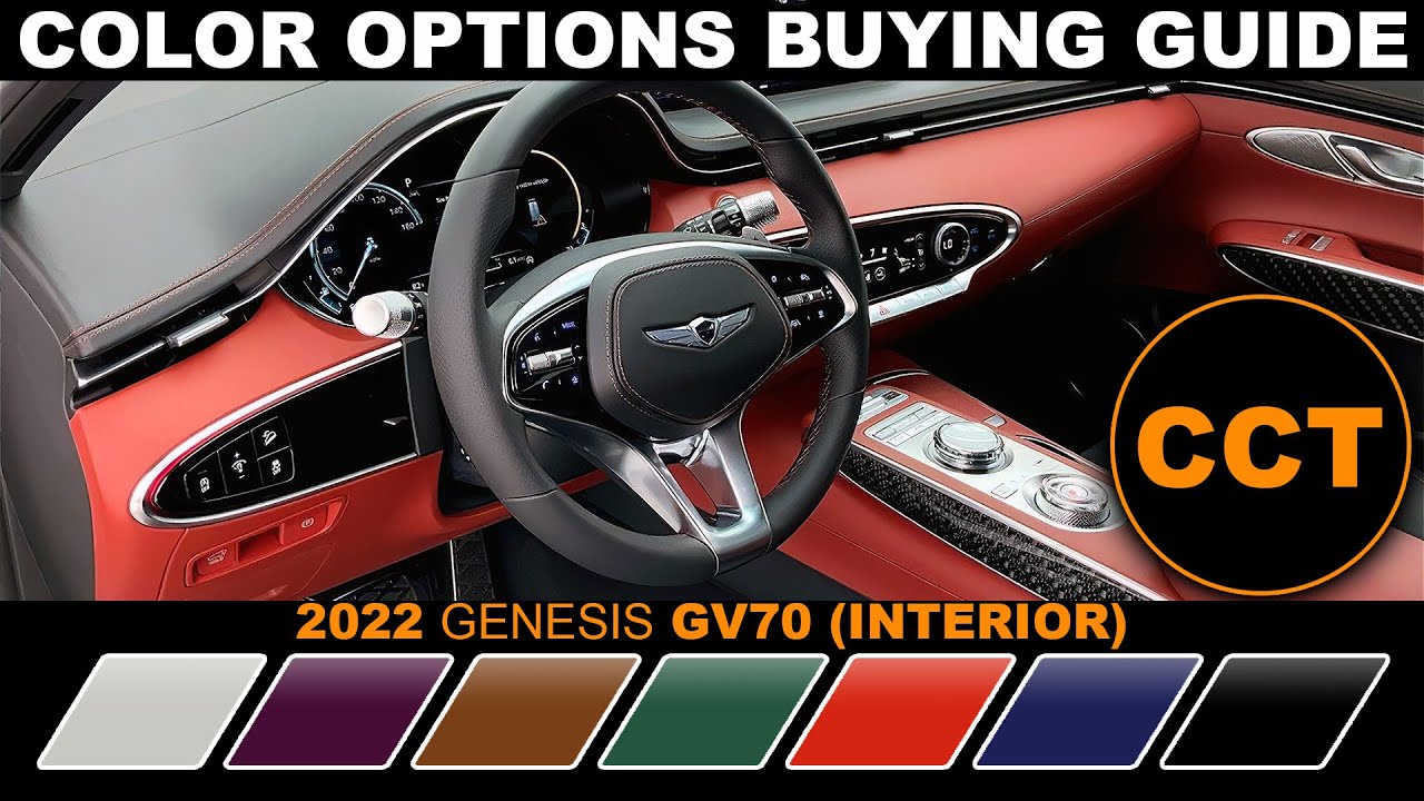 2022 Genesis GV70 - Interior Color Options Buying Guide