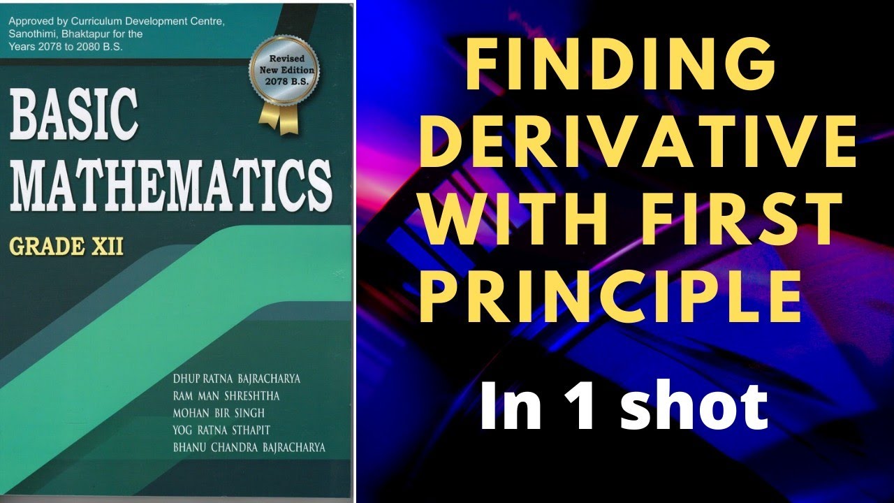Derivative| First Principle| NEB Grade 12 Mathematics| Solved problems| Sajha Notes