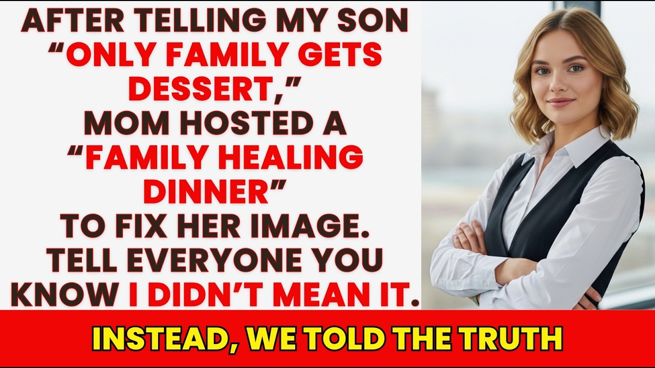 My Mom Told My Son “Only Family Gets Dessert” — The Next Week I Froze Their Legacy.....