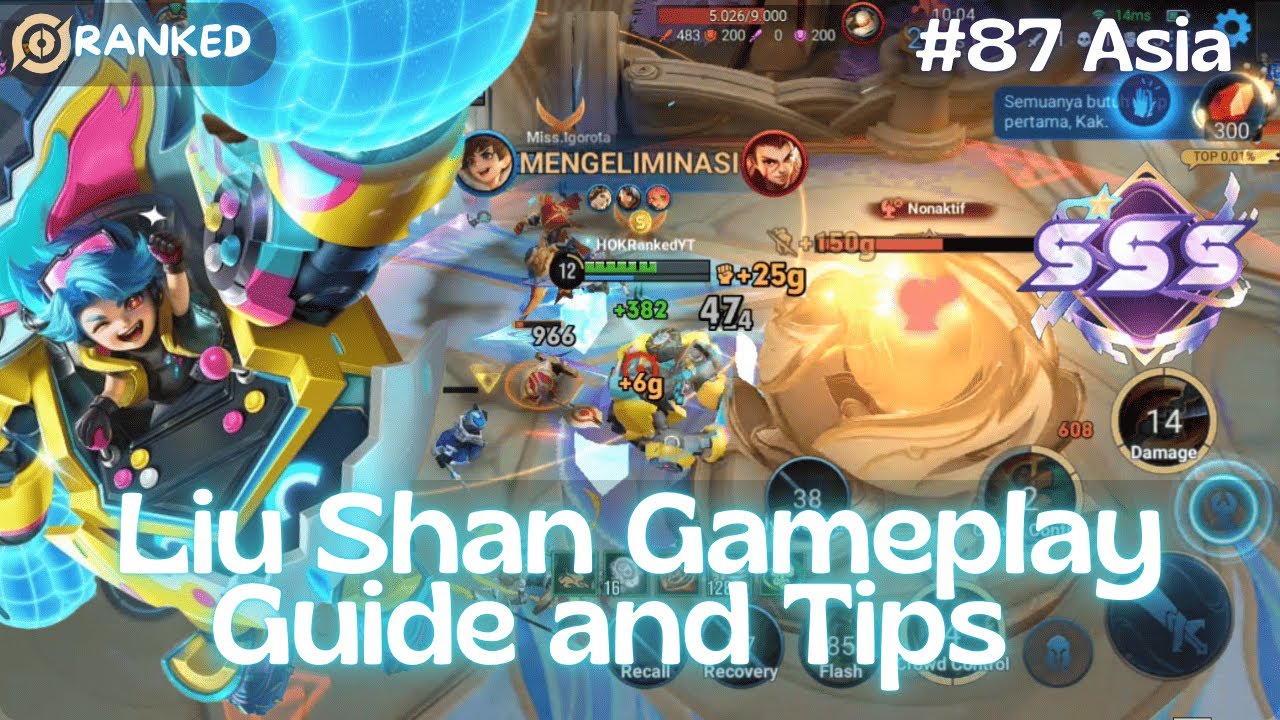 HOK Liu Shan SSS Ranked Match Gameplay Guide & Tips