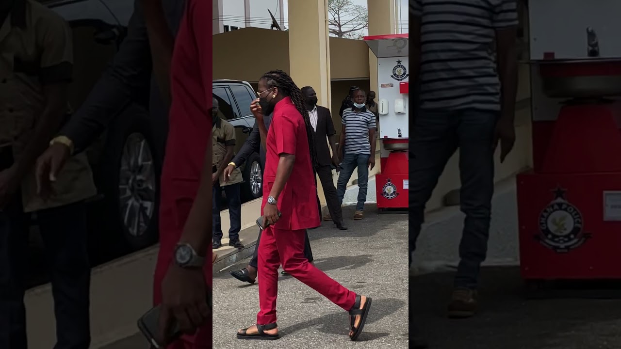 Rain god SAMINI looking all dapper at the police headquarters meeting with IGP Dampare