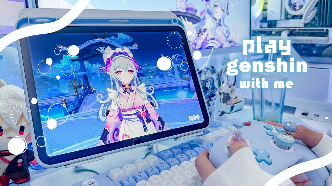 【play with me】🍭 原神 🍭/夢見月瑞希をお迎えしたのでイベント楽しむ！【genshin impact】 60min of game play┊jp dub, ipad 10gen