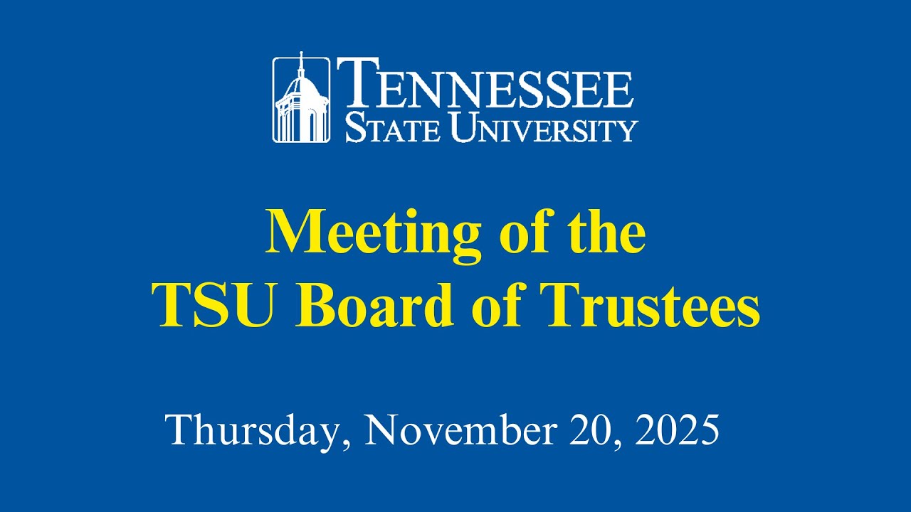 11-20-25 TSU Board of Trustees Meeting
