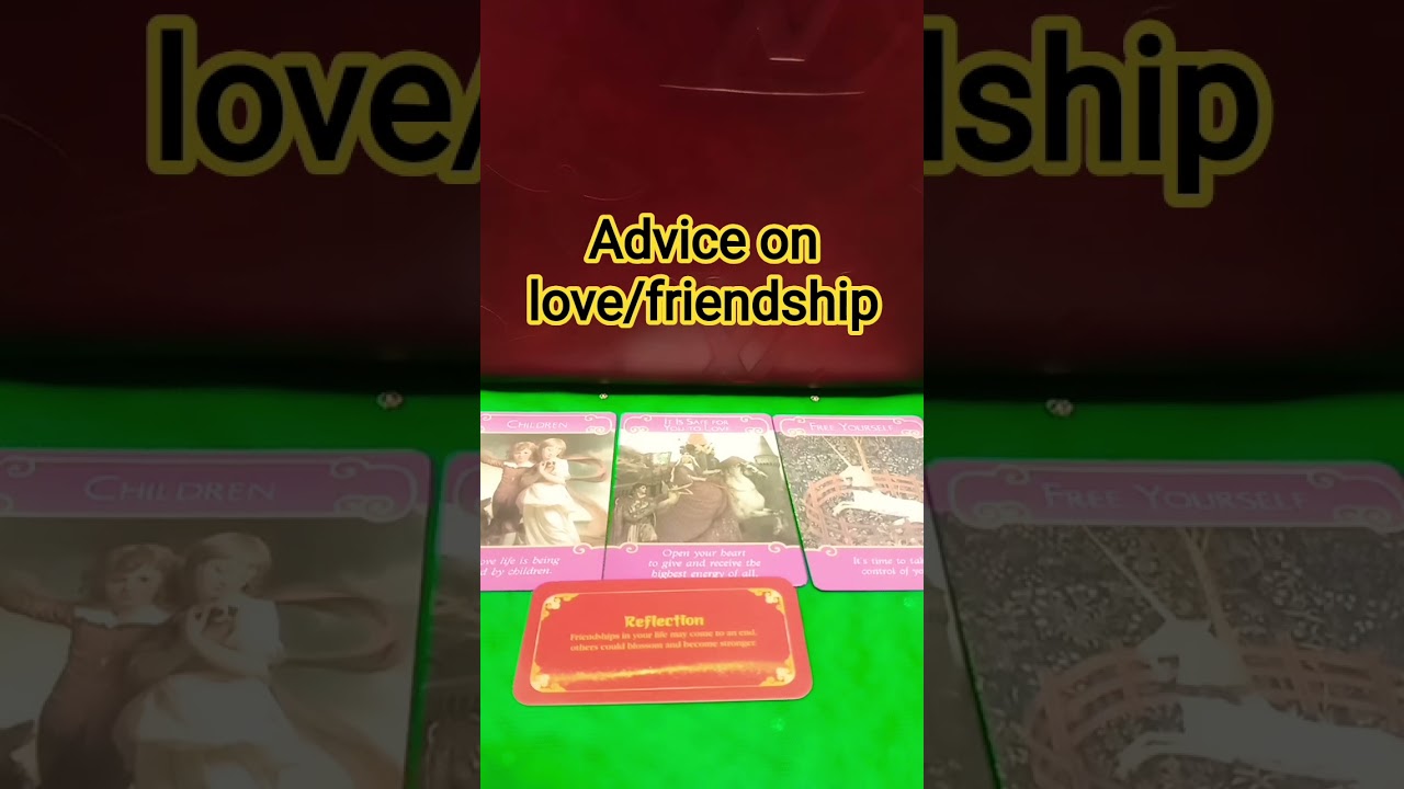 advice on love/friendship#tarotistpink
