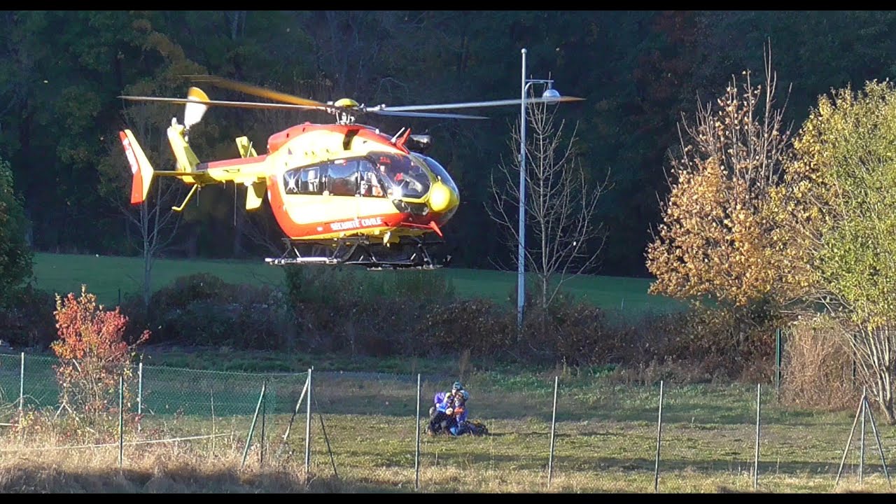 Dragon 67 | EC 145 | Sécurité Civile | PGM68 | dépose des secouristes