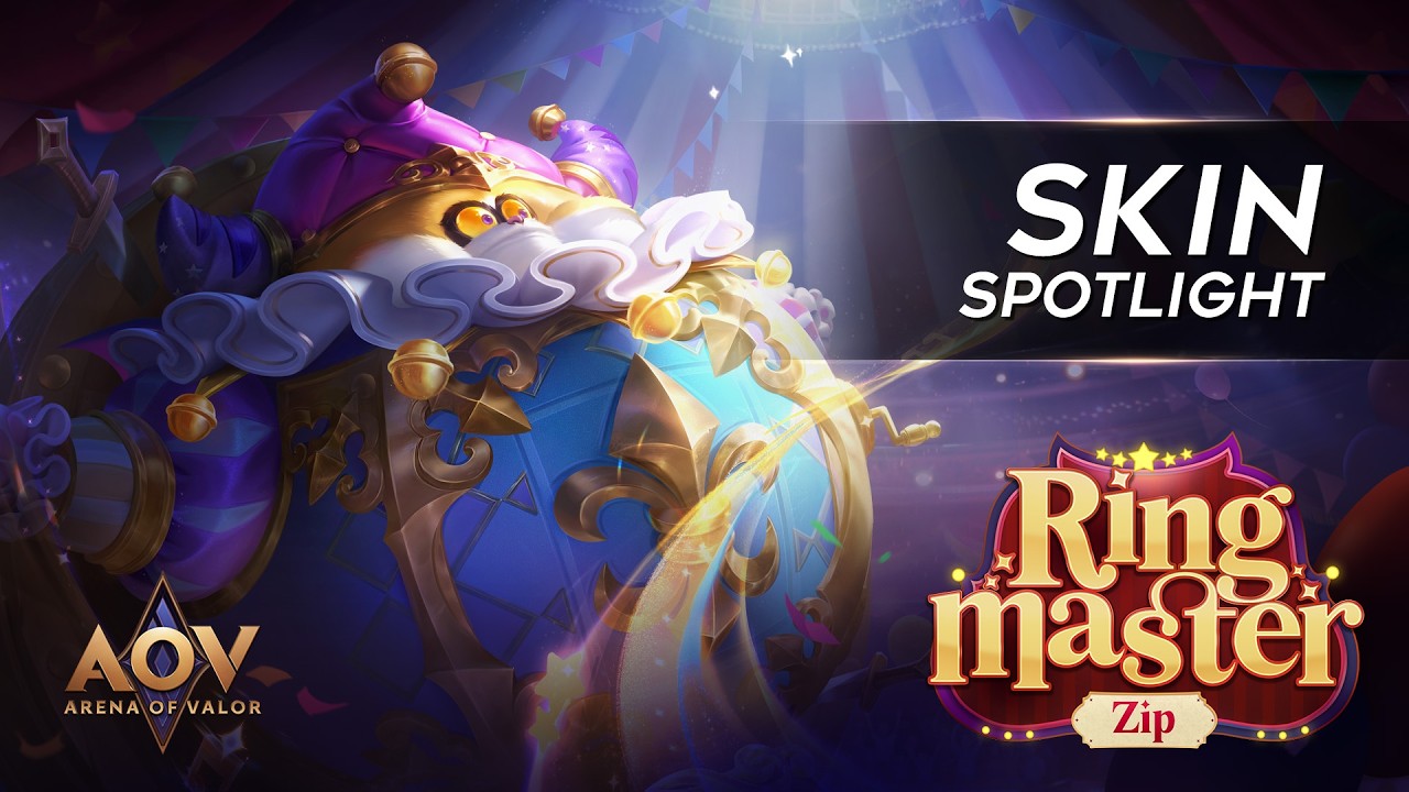 Zip Ringmaster Skin Spotlight - Garena AOV Indonesia #arenaofvalor #codexs86