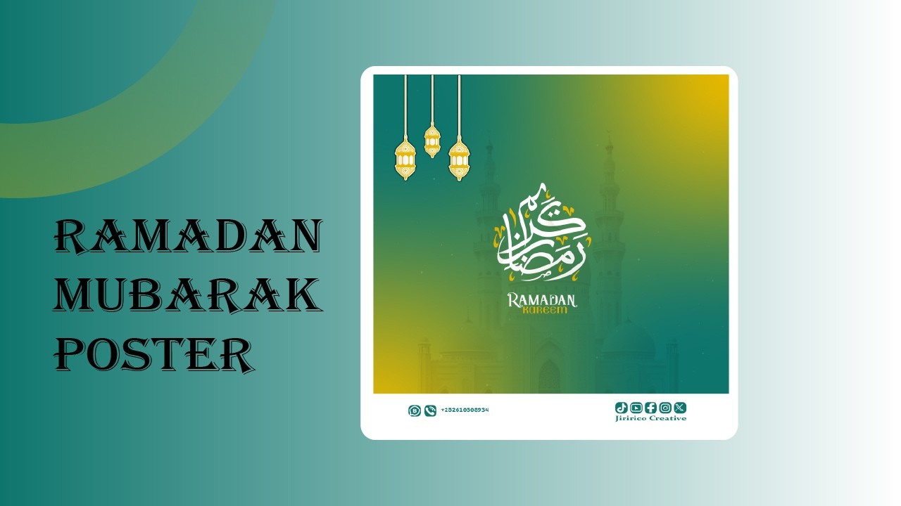 Ramadan Poster | Baro Sida Loo Sameeyo Poster Ramadan Wanagsan #illustrator