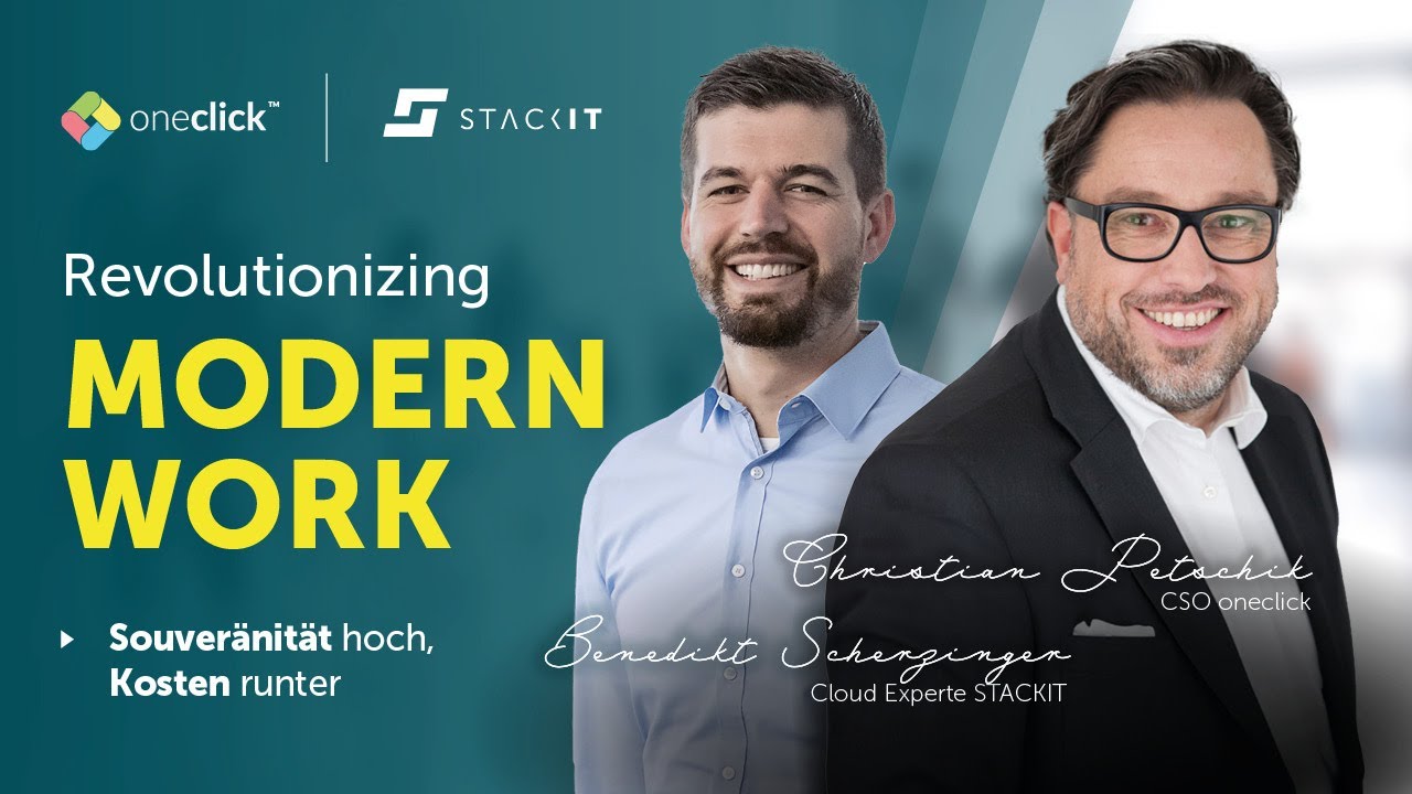 Revolutionizing modern work: Souveränität hoch, Kosten runter | Webinar