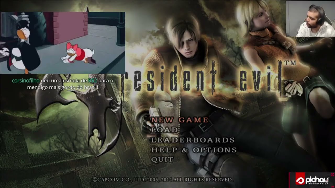 Luan Gameplay Live Jogando Resident Evil 4 (Mod do Cachorro)