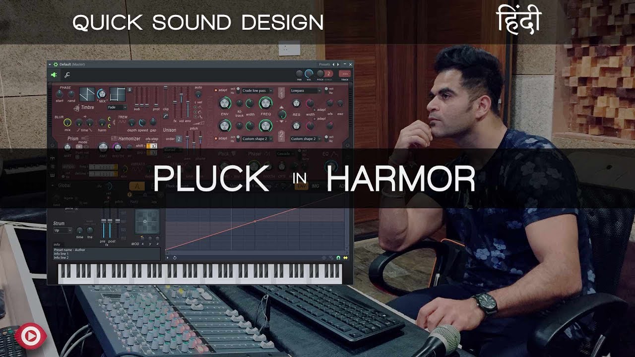 Quick Sound Design | How to make Pluck in Harmor | Hindi | हिंदी