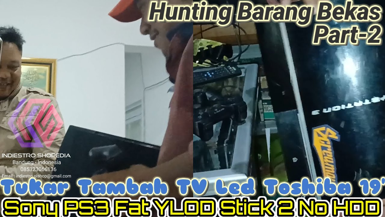 Hunting Barang Bekas Sony PS3 Fat YLOD Stick 2 No HDD Tukar Tambah TV Led Toshiba 19