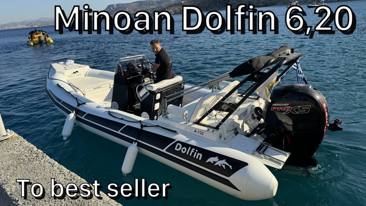 Minoan Dolfin 6,20  δυο σκάφη δυο χρωματισμοί παρουσίαση και παιχνίδι στη θάλασσα