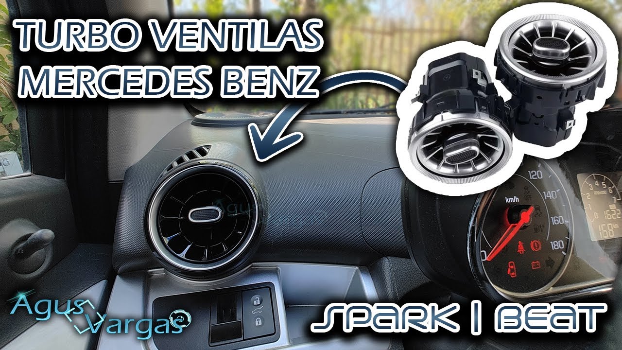 ADAPTANDO REJILLAS A/C DE MERCEDES EN EL SPARK/BEAT (TURBO AIR VENTS) | Agus Vargas