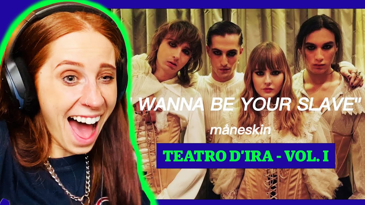 REACTING TO MÅNESKIN I WANNA BE YOUR SLAVE // EUROVISION 2021 WINNERS // TEATRO D'IRA-VOL.1