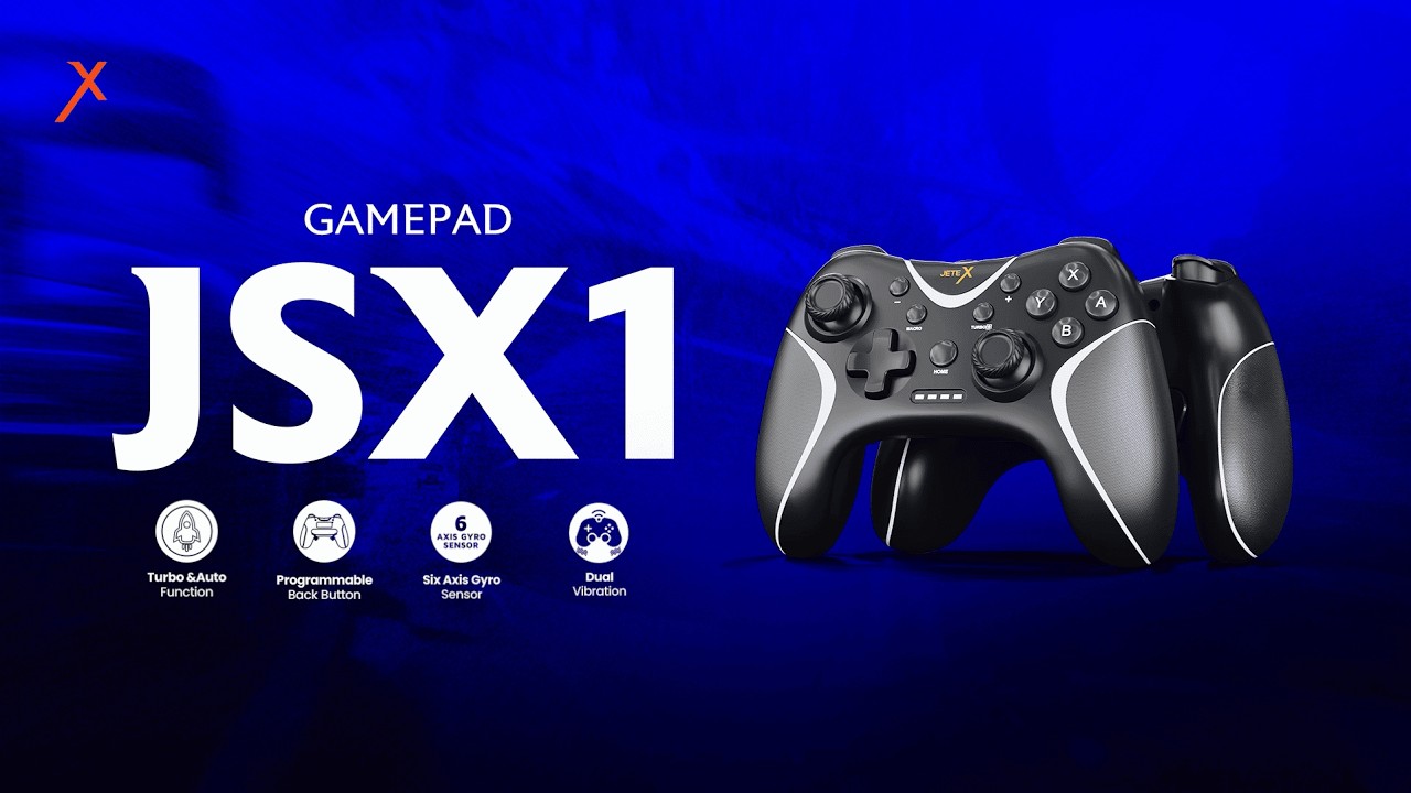GAMEPAD JETE-X JSX1 - TURBO & AUTO FUNCTION, PROGRAMMABLE BACK BUTTON