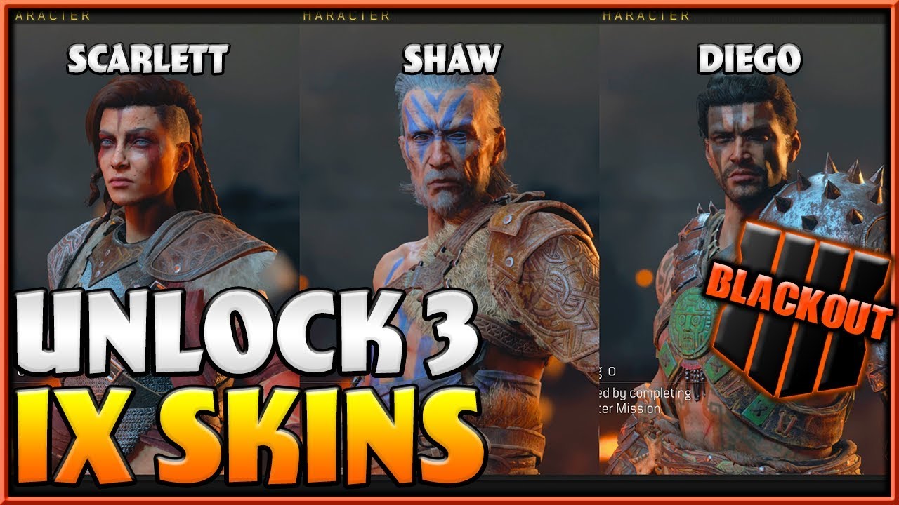 IX Characters Unlocked! Blackout Zombies Characters (Scarlett, Shaw, Diego)