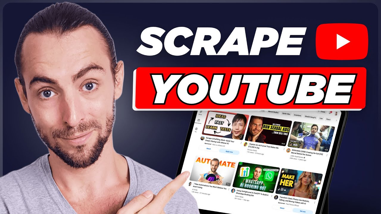 How to Scrape YouTube In 7 Minutes Or Less (Seriusly)