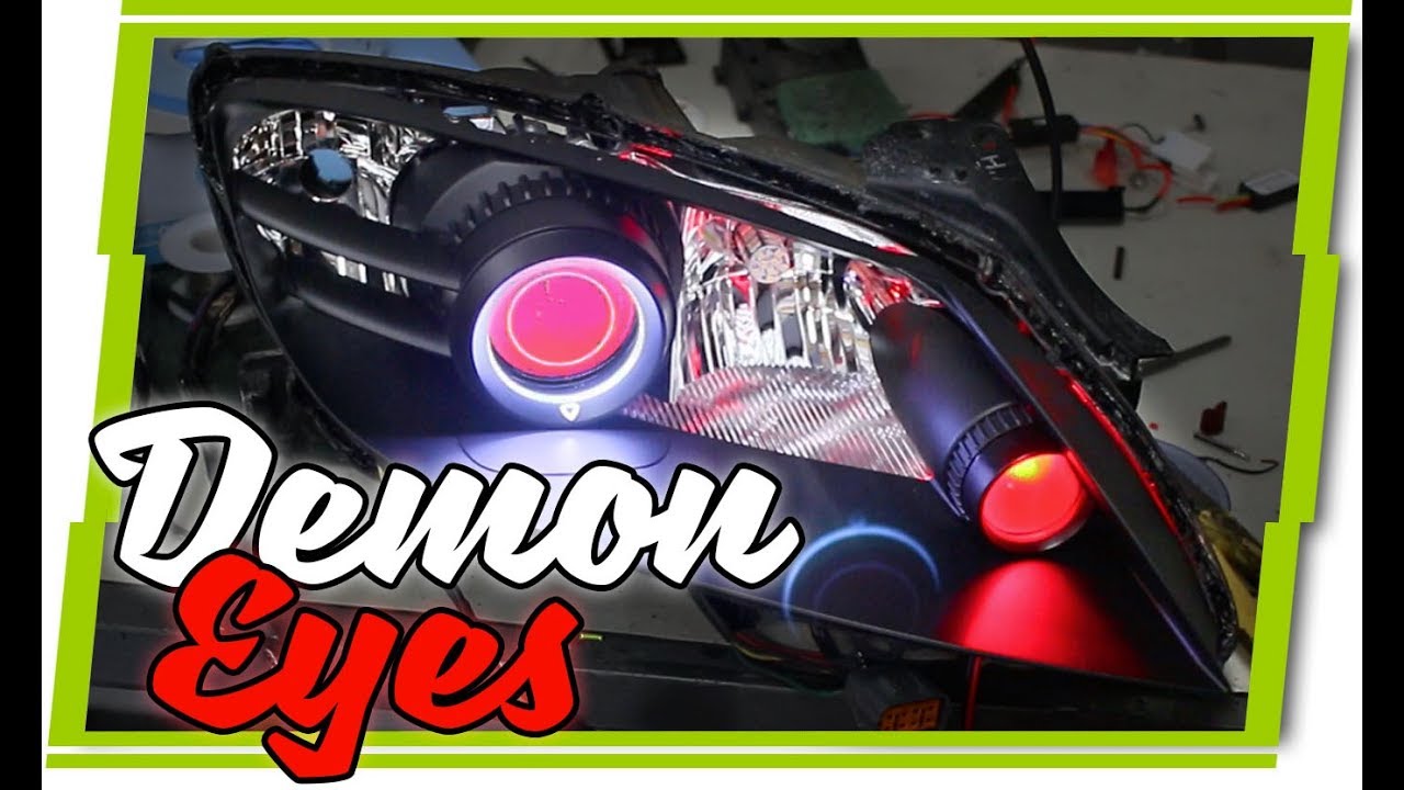 Mazda RX8 Demon Eyes and Black Paint | Custom Headlights | FlyRyde