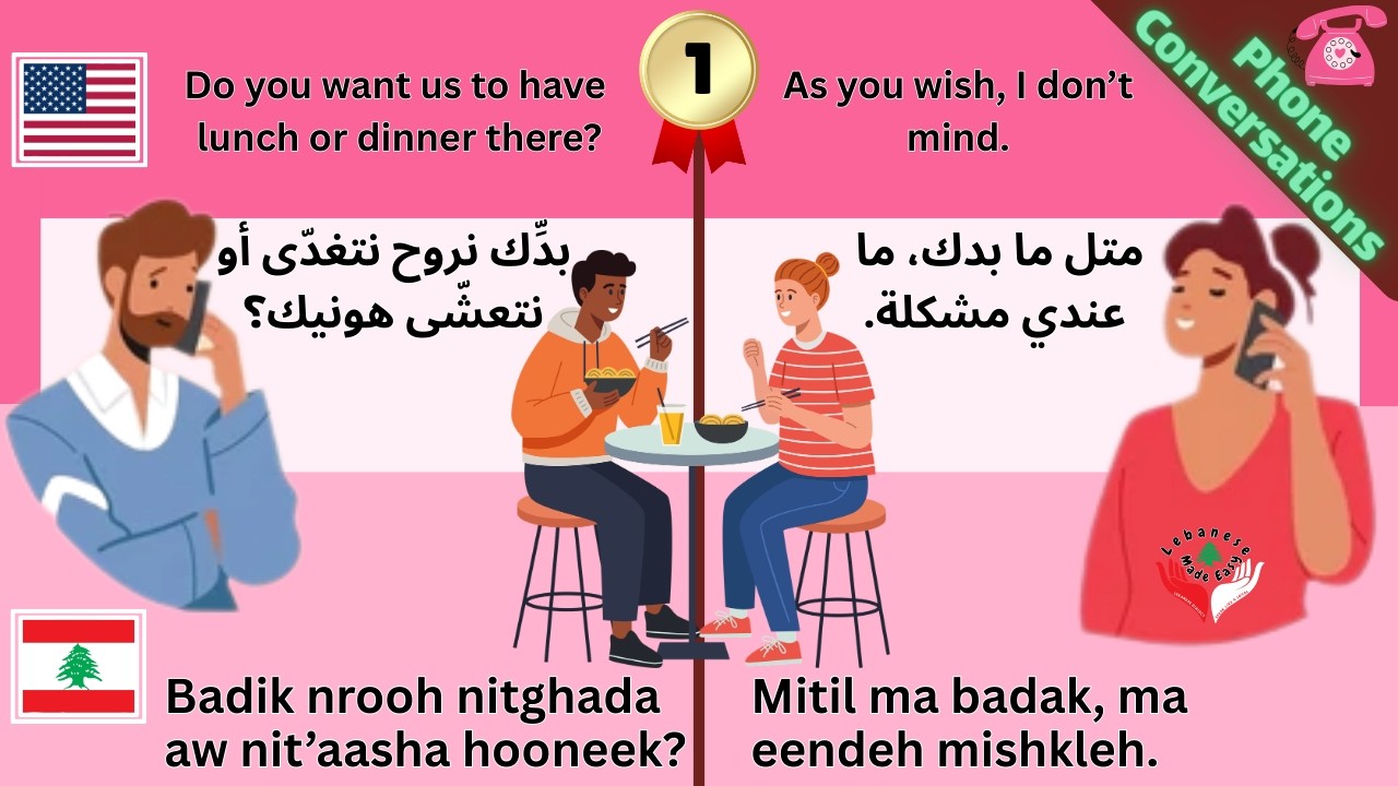 🇱🇧 Speak Lebanese Arabic on the Phone | 60 Real-Life Levantine Phrases for Beginners