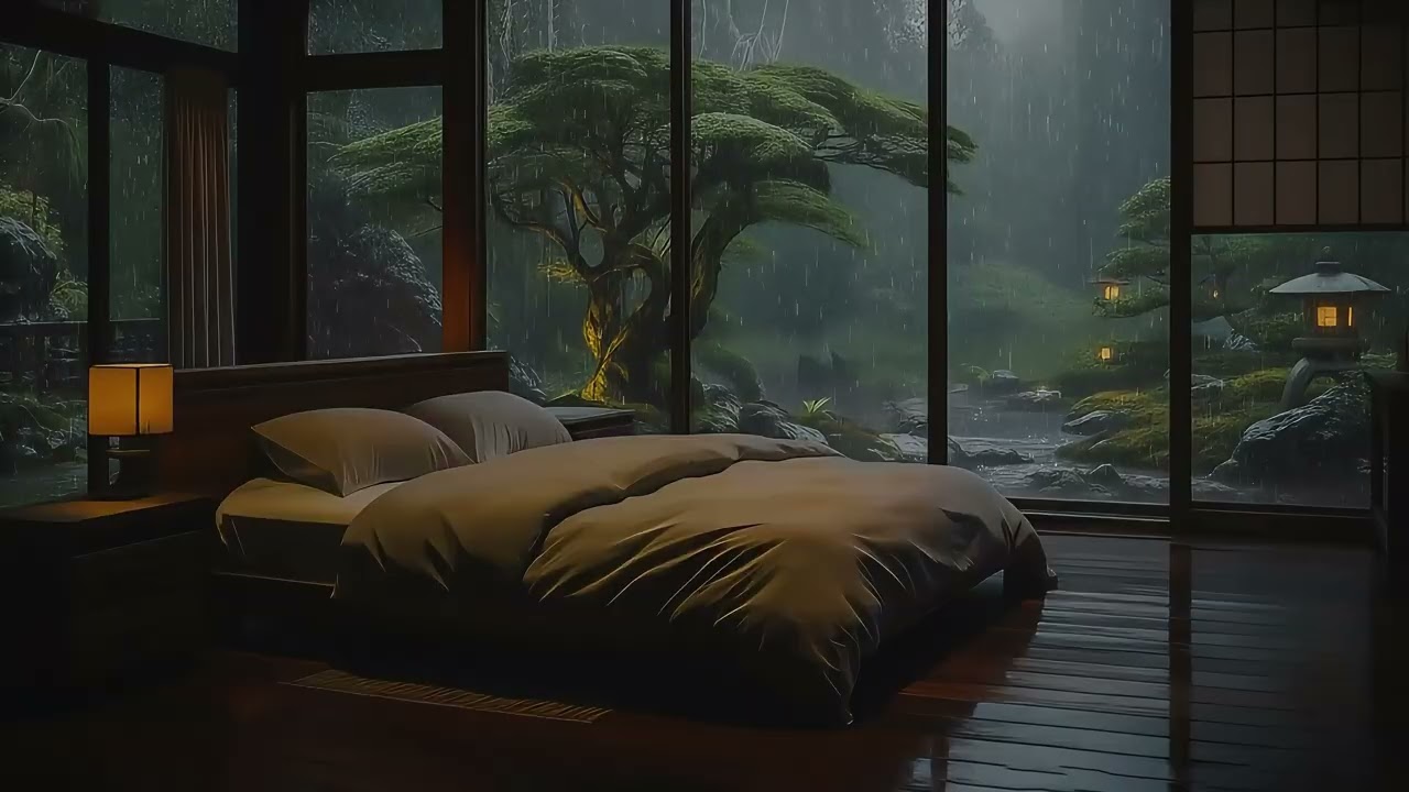 4K 10 Hours Rain Sounds for Studying & Focus 📚 | No Music, Pure Rain