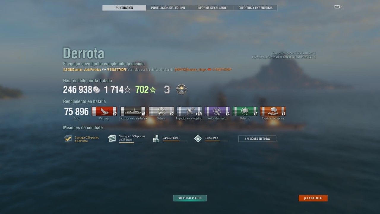 World of Warships. Tegetthoff. Capitan_JodePartidas en solitario en Nuevo Amanecer.
