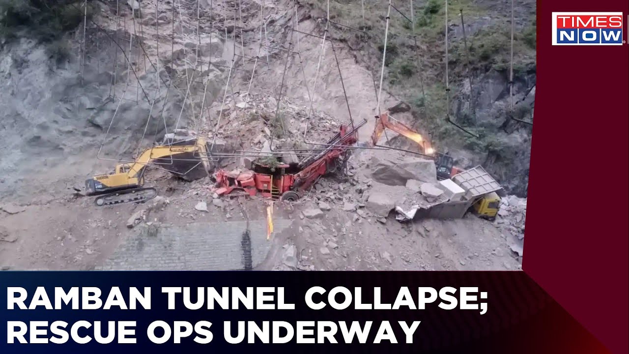 Ramban Tunnel Collapse; Rescue Operations Underway After Delay Due to Landslide | Latest News