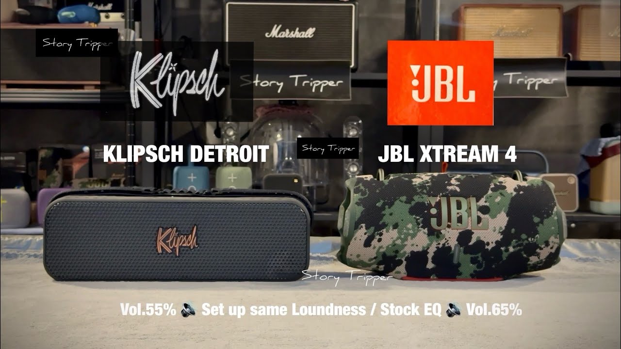 Клипш Детройт против JBL Xtream 4