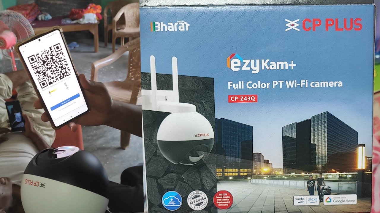 Cp plus z43q and z43a full  installation wifi camera
