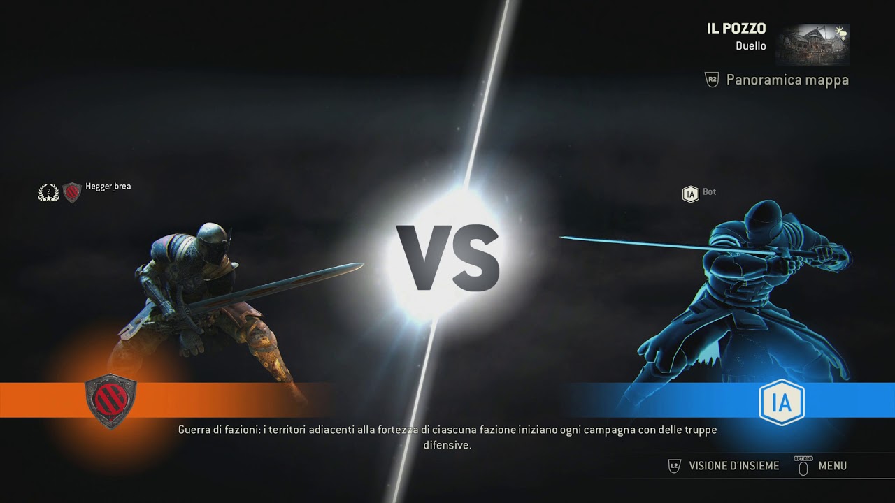RITORNO a FOR HONOR - ALLENAMENTO
