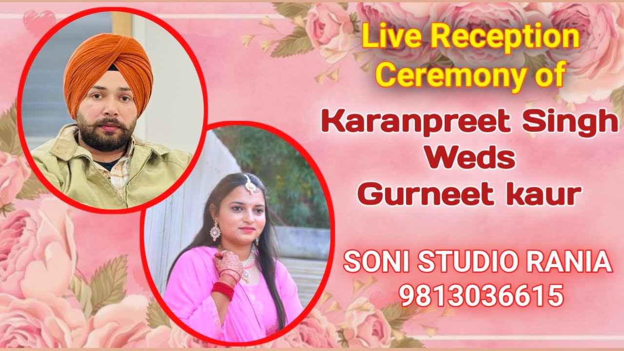 Live Wedding Ceremony of Karanpreet Singh Weds Gurneet kaur 06-02-2026 || Soni Studio Rania